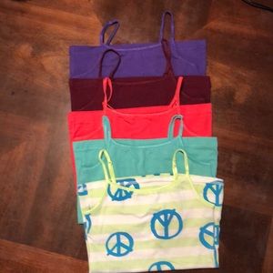 5 girls tank top’s sz 6/7 by total girls/ justice.